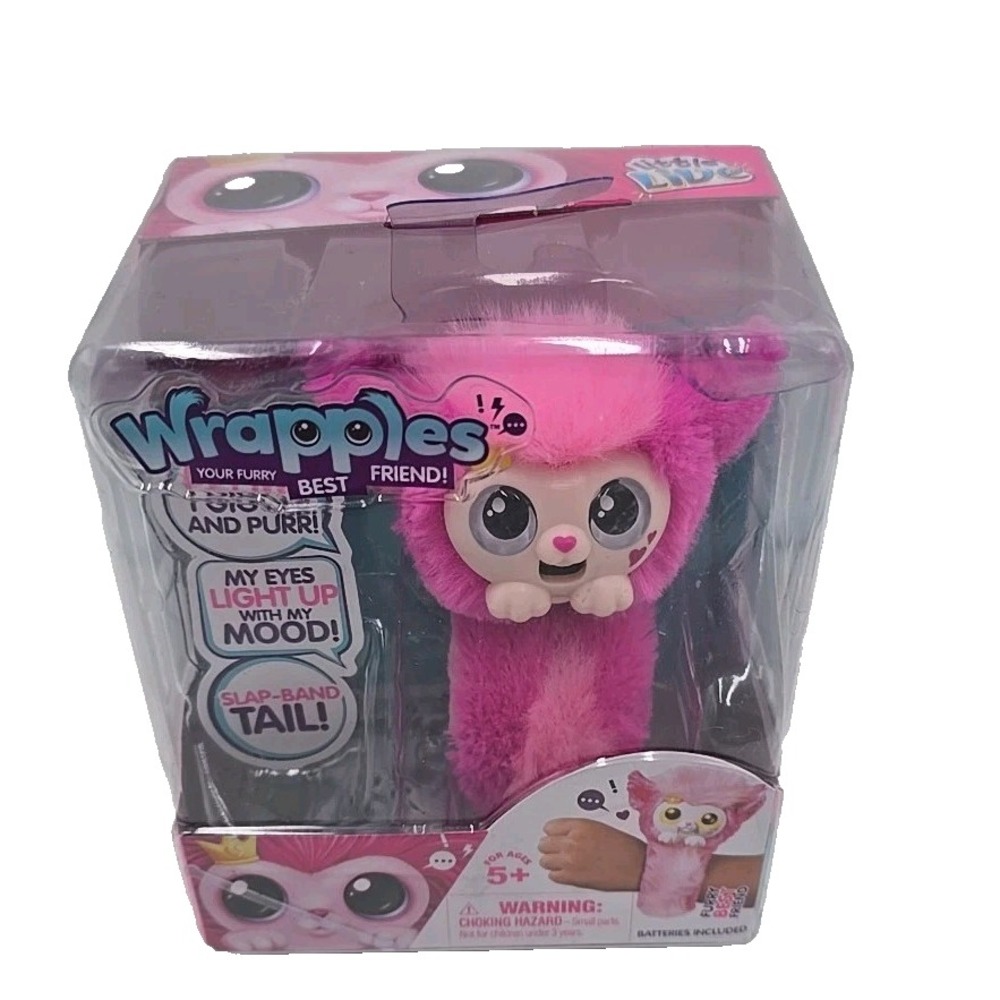 Little Live Pets Wrapples Furry Best Friend Princessa Interactive Toy Pink